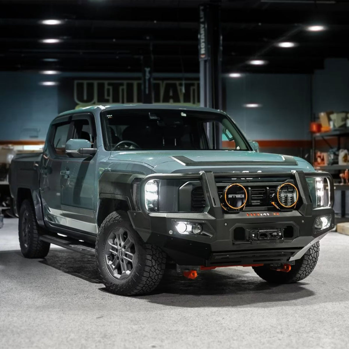 Hamer King Series Plus bullbar for Kia Tasman