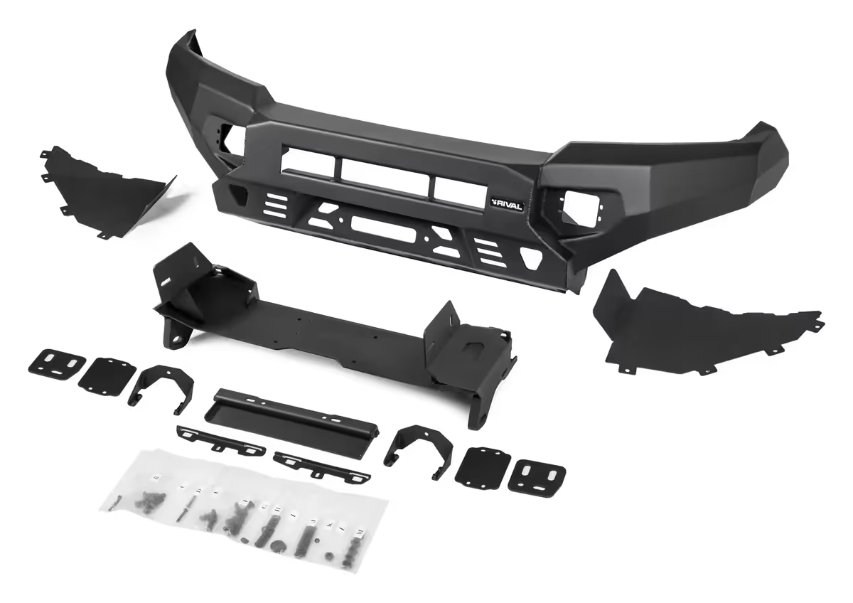Aluminum Front Bar - Toyota LC200 2007–2015, includes RIVAL FOG lights (Set of 2)