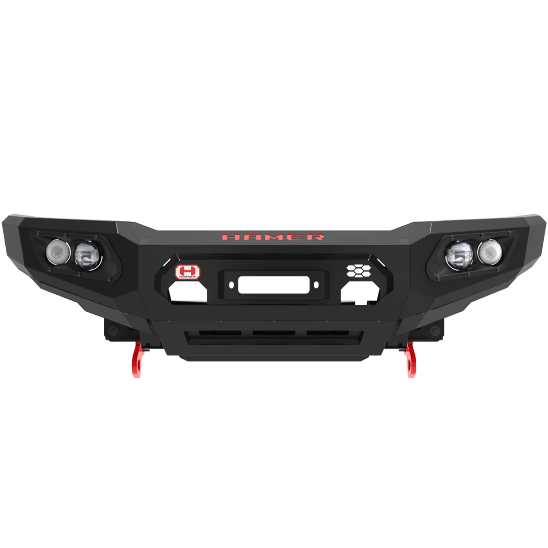 King Series Bull Bar for Toyota LandCruiser Prado 120 Series (2003–2009) by Hamer 4x4 – Heavy-Duty Steel Front Bull Bar with Winch Compatibility and LED Lights