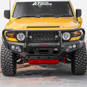 King Series Plus Bull Bar for Toyota FJ Cruiser (2011–2016) by Hamer 4x4 – Heavy-Duty Steel Front Bull Bar with Winch Compatibility, Factory Sensor Support and LED Lights
