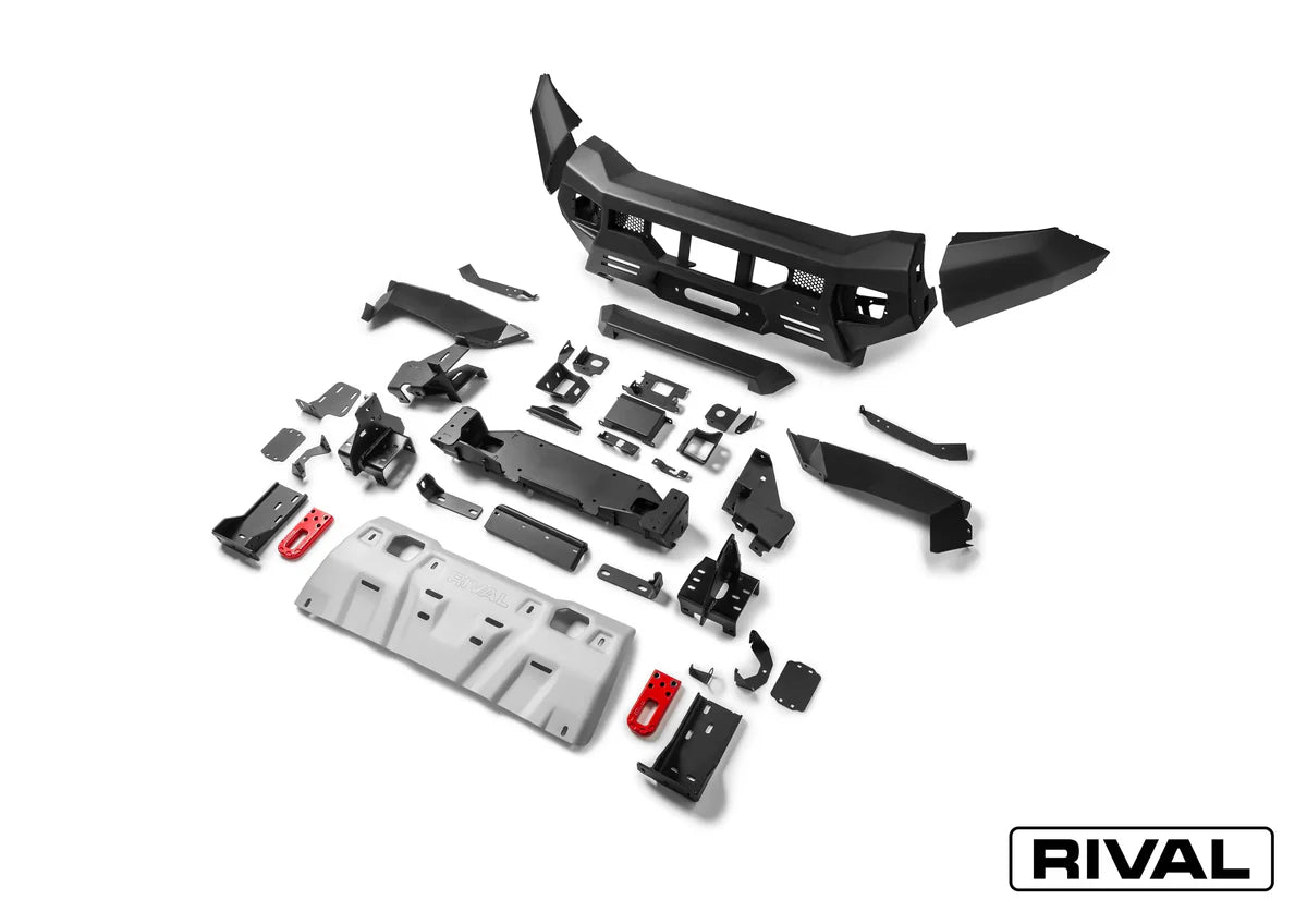 Aluminium Front Bar – VW Amarok 2023 – Present, includes RIVAL Fog Lights (Set of 2)