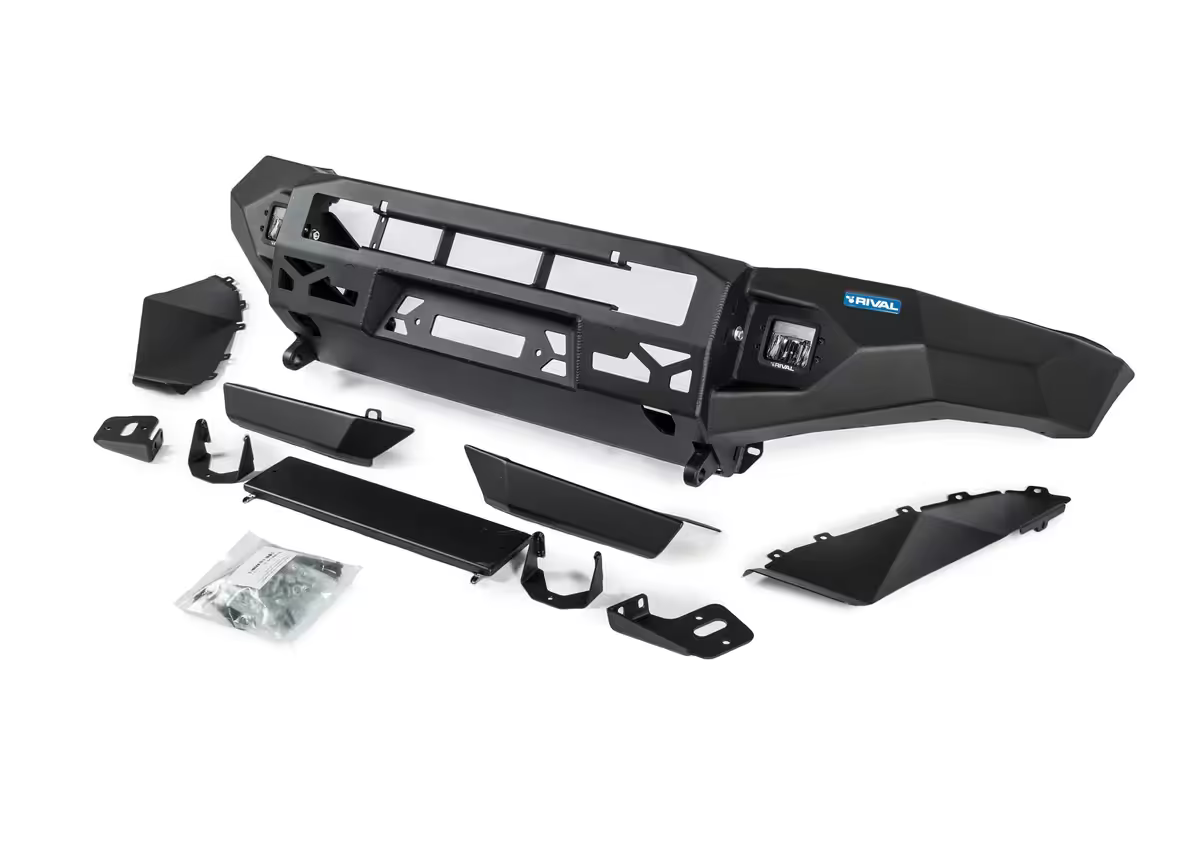 Aluminium Front Bar with RIVAL LED Fog Lights (Set of 2) – Ford Ranger PX1/PX2/PX3 (2011–2022) & Everest (2015–2022)