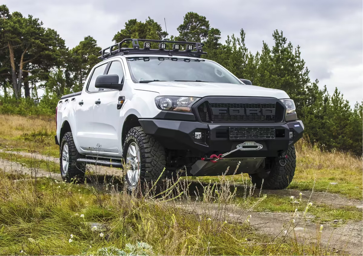 Aluminium Front Bar with RIVAL LED Fog Lights (Set of 2) – Ford Ranger PX1/PX2/PX3 (2011–2022) & Everest (2015–2022)