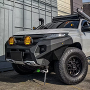 Aluminum Front Bar - Mitsubishi Triton MR 2019-2024, includes RIVAL FOG lights (Set of 2)