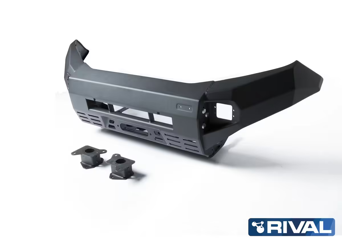 Aluminum Front Bar – Nissan Navara D23 2015–2019, includes RIVAL Fog Lights (Set of 2)