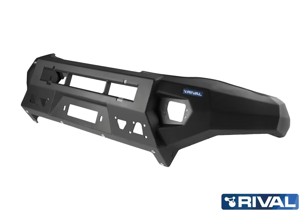 Toyota Hilux 2015-2018 Aluminum Front Bar with RIVAL Fog Lights Guard Protection