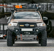 Toyota Hilux 2015-2018 Aluminum Front Bar with RIVAL Fog Lights Set of 2