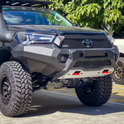 Toyota Hilux 2021-Present Aluminum Front Bar with RIVAL LED Fog Lights Set of 2