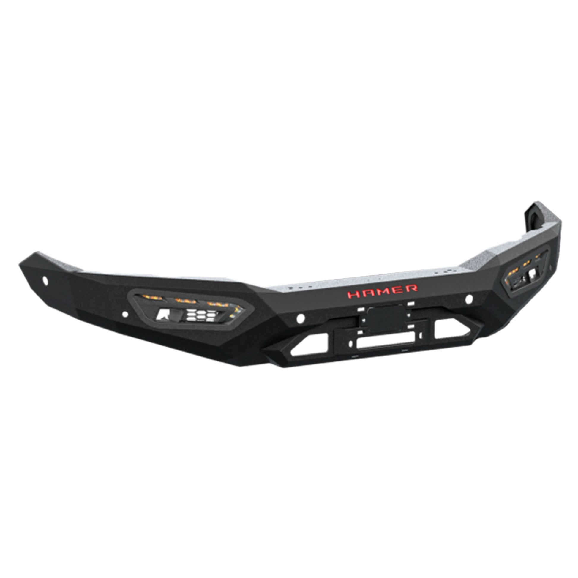product front view of atlas series bull bar for ford everest 2022 matte black steel adr compliant winch compatible bumper replacement elevated 4x4