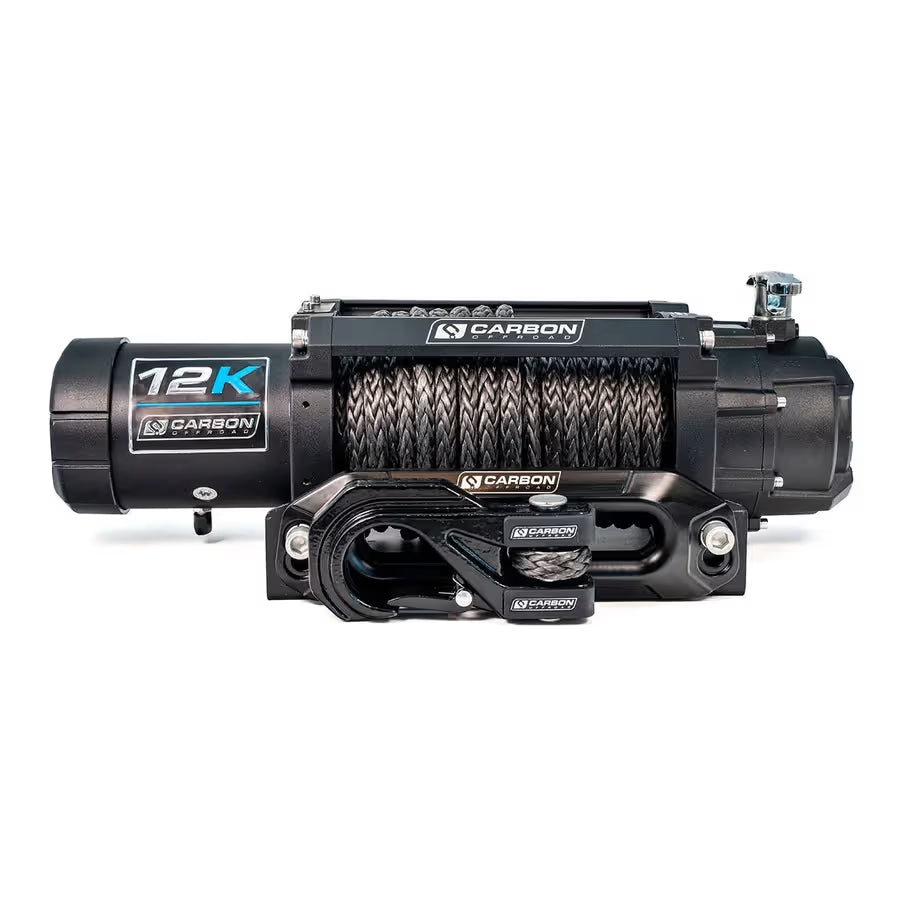 Carbon Scout Pro 10000lb Winch V3 – Black 4WD Recovery Winch