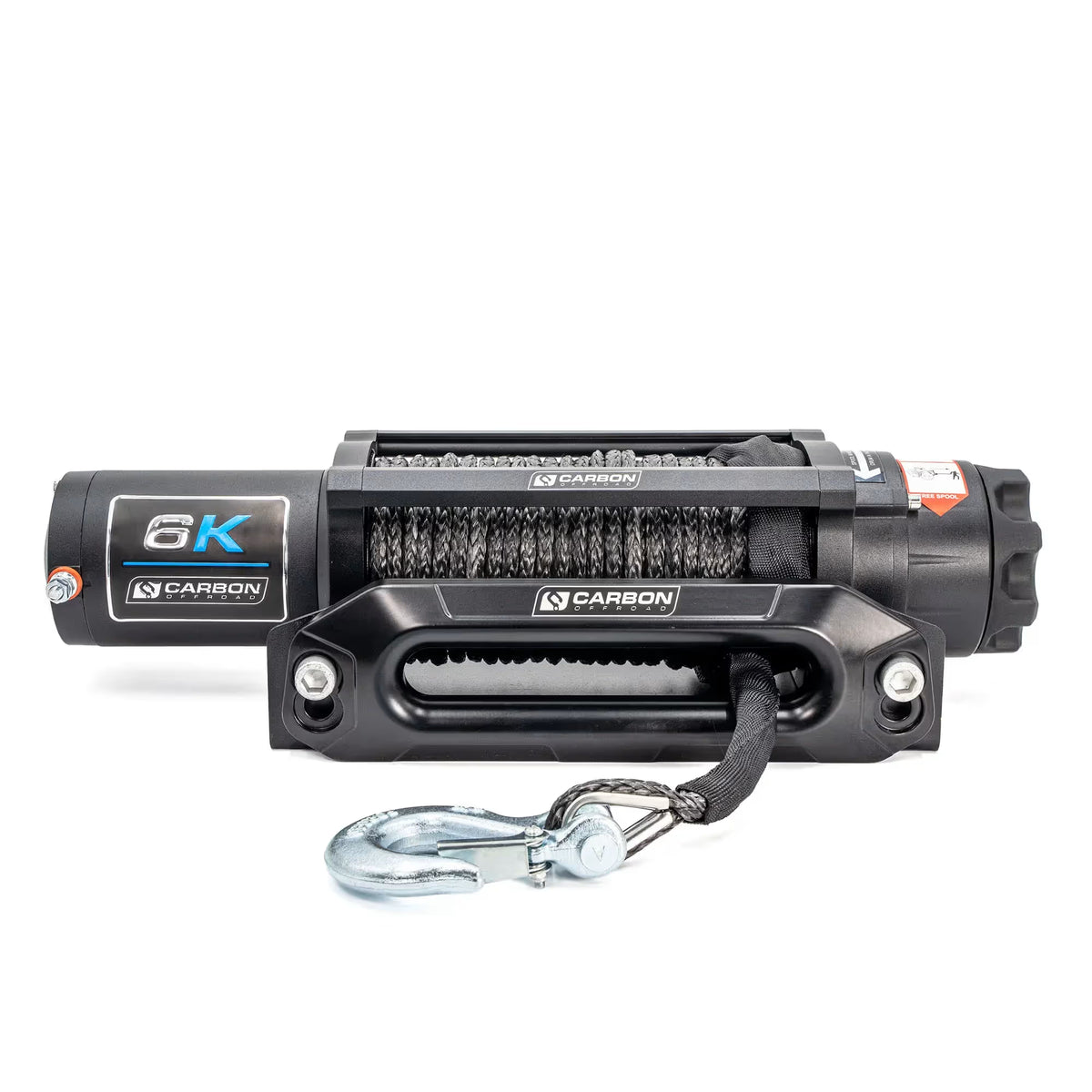 Carbon Offroad Long Drum 6000lb ATV Small 4x4 Winch