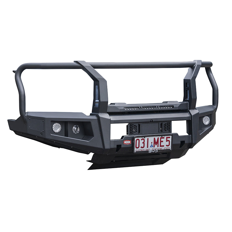 Left side view of Raxar bull bar for BYD Shark 6, highlighting strong construction and sleek design. This left side view highlights the Raxar bull bar’s tough construction and stylish fit on the BYD Shark 6. Perfect for serious 4WD owners, available at Opposite Lock Cardiff and trusted across Newcastle, Hunter Valley, and the Central Coast.